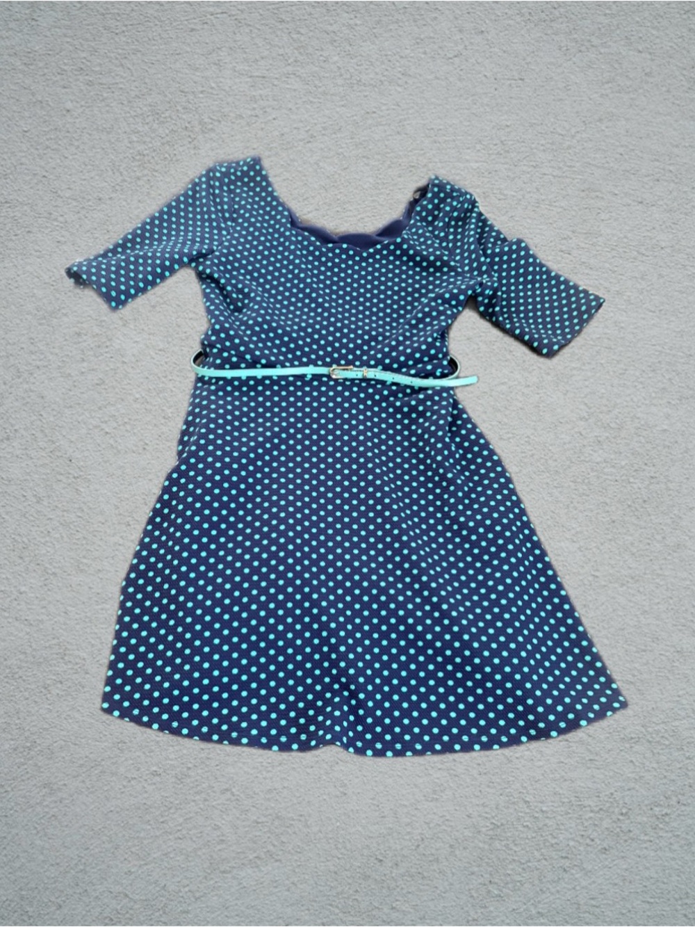 Vintage Indie Sleaze Polka Dot Skater Dress by City Triangles